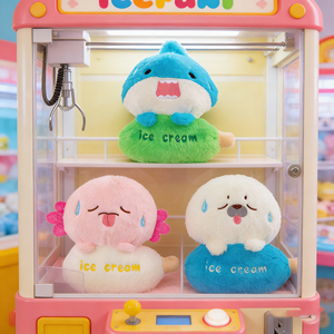 Juguete de peluche de 8 pulgadas de dibujos animados de anime, linda criatura marina, muñeco de peluche, animales de peluche para máquina de garras, ¡el más vendido! - Product Image 1