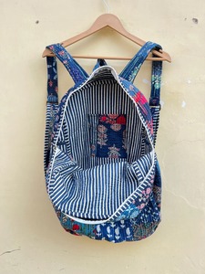 Bolsa de Viaje India Estilo Hippie, Bolso para Portátil, Bolso Escolar Colorido, Mochila de Algodón Hecha a Mano con Parches, Mochila Boho Acolchada para Festivales - Product Image 2