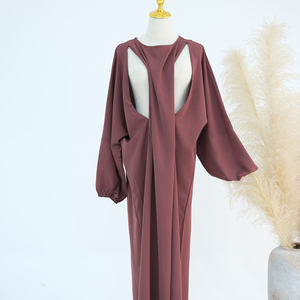 Robes musulmanes pour femmes Loriya, dernières tendances, abaya pour allaitantes avec fermetures éclair latérales pour femmes musulmanes, manches larges, abaya pour <span class=keywords><strong>allaitement</strong></span> - Product Image 4