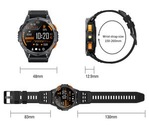 Montre connectée de sport DF K67 avec lampe de poche, golf, AMOLED, GPS, étanche, Android, pour hommes, 2024 - Product Image 6