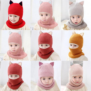 Conjunto de 3 uds de <span class=keywords><strong>gorro</strong></span> de invierno para bebé, <span class=keywords><strong>gorro</strong></span> de <span class=keywords><strong>nieve</strong></span> para niñas y niños pequeños, <span class=keywords><strong>gorro</strong></span> de una pieza para la cara, <span class=keywords><strong>gorro</strong></span> de punto cálido con pompón para niños - Product Image 6