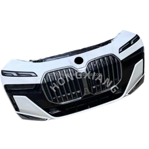 Per BMW Serie 7 G70 G73: Paraurti Anteriore Usato in ABS, Griglia M760ex, Ventola Radiatore, Barra Anti-Collisione, Fendinebbia con Fori, Tutti i Componenti - Product Image 3
