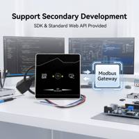Lector de Códigos QR de Red TCP IP RJ45, HTTP, MQTT, Modbus, RFID, NFC, 13.56Mhz, Escáner de Códigos QR IC, Salida de Relé, Control de Acceso