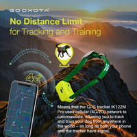 GPS-трекер для собак GOOXOTA, ошейник с GPS-трекером, водонепроницаемый IP68, отслеживание в реальном времени, геозона, история перемещений, стробоскоп, 4000 мАч