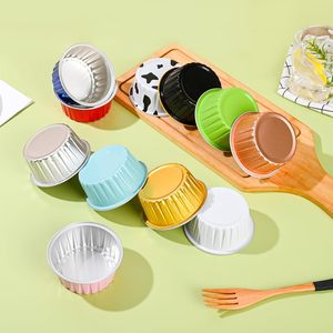 <strong>Aluminum</strong> <strong>Foil</strong> Baking Cups Mini Cake Pans with Lids 4oz Cupcake Liners Disposable Muffin Tins Wrappers <strong>Foil</strong> Ramekins <strong>Containers</strong> - Product Image 6