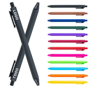 Meilleures ventes Stylos à bille avec logo imprimé personnalisé Plastique recouvert de caoutchouc multicolore pour usage automobile - Product Image 1