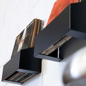 Étagère murale flottante personnalisée pour disques vinyles - Organisateur de rangement en fer durable - Étagère flottante pour disques vinyles/étagère murale pour disques - Product Image 4