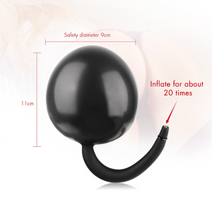 Надувная металлическая бусина Анальная пробка для заднего двора - Product Image 1