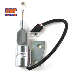 Vanne solénoïde d'arrêt de carburant 3991168 SA-4941-24 3964628 3991167 pour Cummins 4BT5.9 R130 R130-5 - Product Image 1
