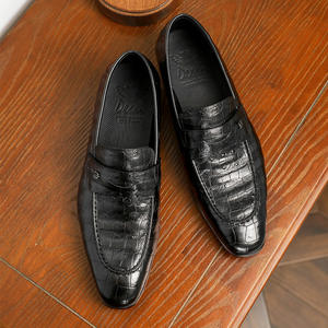 Zapatos de Vestir Formales de Cuero Vacuno Clásico de Alta Gama para Hombre, Zapatos de Cuero Sin Cordones, Ligeros y Antideslizantes - Product Image 5