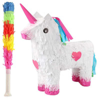 DAMAI personnalisé licorne thème fête Pinata pour fête décor masque confettis cheval Pinata pour fête d'anniversaire Photo accessoires emballage cadeau