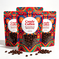 Sachet Doypack Personnalisé Mat pour Café Filtré avec Fermeture Éclair et Fenêtre, Qualité Alimentaire, Refermable, Vente en Gros Usine