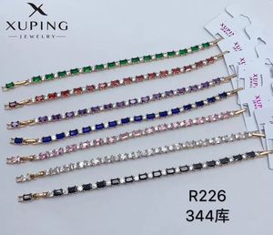 A01 xuping 2021 Neuankömmling cz bunte Großhandels serie von vergoldetem, modischem <span class=keywords><strong>Hand</strong></span> armband für Frauen - Product Image 4