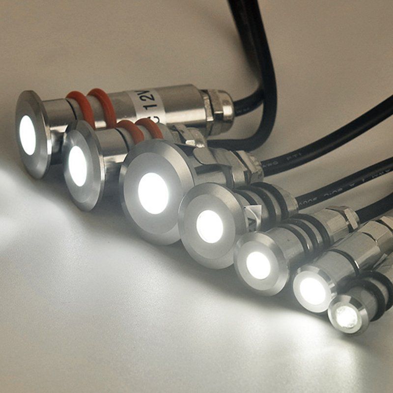 12V 24V Stairs Showcase Cabinet Mini Spot Light Lamp Fixture Round LED Ceiling Light