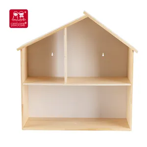 Conjunto de muebles de madera para niños, armario triangular, se puede usar para mostrar libros de juguete