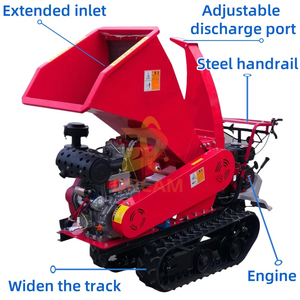 Déchiqueteuse de bois branche mobile moteur diesel déchiqueteuse d'arbre broyeur machine - Product Image 3