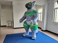 Beile personnalisé modèle de dragon Mecha en PVC gonflable vert de 2.5m pour une utilisation en extérieur et en arrière-cour