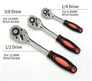 Set Kunci Ratchet Hexagon Multifungsi Peralatan Perbaikan Mobil 1/2" Drive 12PCS Kunci Soket Cepat - Product Image 6
