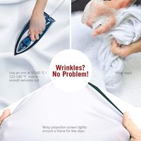 Écran de projection du film 120 16:9 pliable et portable double face anti-froissement pour la maison, l'intérieur, l'extérieur et l'écran à faisceau simple