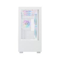 Custom Full View White Aluminum Alloy Mid Tower PC Computer Case Micro ATX Support Fish Tank Design Tempered Glass Front for