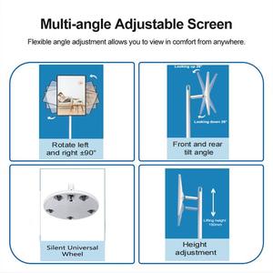 22-inch màn hình <span class=keywords><strong>LCD</strong></span> không dây với được xây dựng trong pin máy ảnh xách tay Android 12 thông minh TV kỹ thuật số biển và hiển thị - Product Image 4