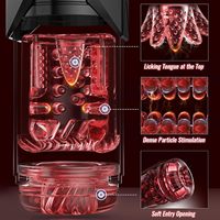 Wasserdichter Teleskopischer Automatischer Männlicher Masturbator Vibrator mit Saug-, Stoß- und Rotationsfunktion App-gesteuert für Erwachsene
