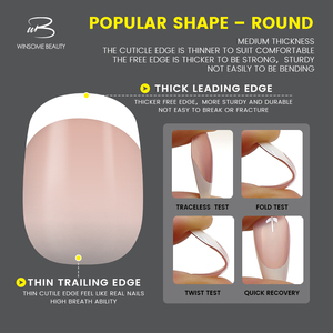 <span class=keywords><strong>Uñas</strong></span> Postizas <span class=keywords><strong>de</strong></span> Diseño Francés, Material PMMA, Efecto Salón, Pre-diseñadas, para <span class=keywords><strong>Uñas</strong></span> <span class=keywords><strong>de</strong></span> los Dedos, Gran Venta, Embalaje Completo - Product Image 2
