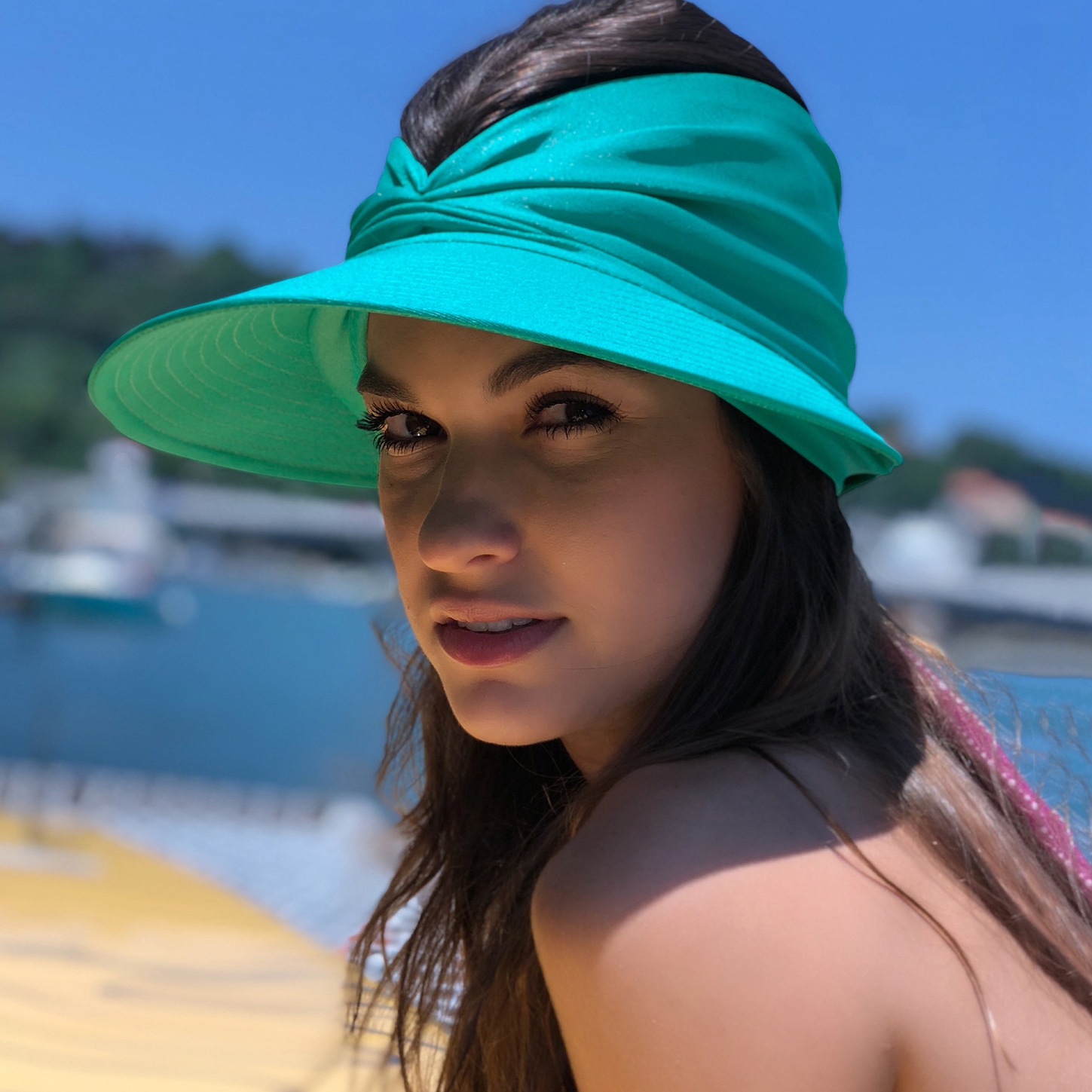 Cappellino estivo da donna, con visiera | Merceria e Tessuti