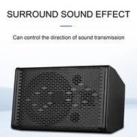 Gooermi H08 Haut-parleur passif à 2 canaux de 8 pouces 8 ohms à aimant néodyme avec contour métallique - Utilisation professionnelle sur scène PA/FOH Durable