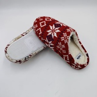 Pantoufles en tricot doux pour femmes à prix réduit, avec semelle antidérapante en mousse à mémoire de forme, pantoufles d'intérieur en tricot pour femmes