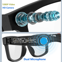 Lunettes de soleil Bluetooth à prix réduit, très vendues, avec IA intelligente ChatGPT, 3 lentilles, contrôle par application, caméra pour Apple et Samsung