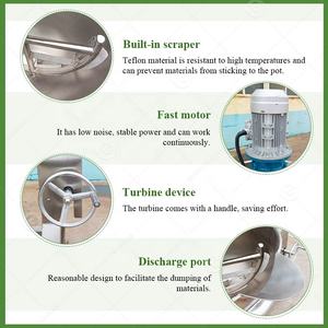 100l peralatan karamel Tiltable aduk Sandwich jaket uap elektrik ketel panci panas minyak untuk memasak untuk kacang - Product Image 3