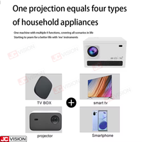 Projecteur intelligent Android Jcvision, affichage domestique HD, projecteur intelligent à haute luminosité, projecteur 4k