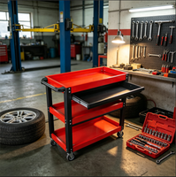 Chariot à outils roulant avec tiroir, chariot utilitaire en acier robuste, chariot de rangement mobile pour outils pour garage, atelier de réparation automobile