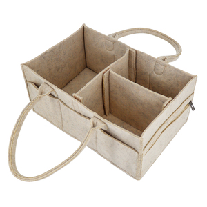 <strong>Baby</strong> Diaper <strong>Caddy</strong> Organizer Customized Design Felt Storage Bag Diaper <strong>Caddy</strong> - Product Image 3