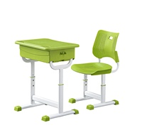 Meubles de classe, bureau et chaise pour élèves du primaire, hauteur réglable