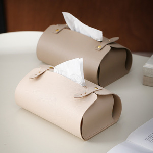 Nouvelle tendance, boîte à mouchoirs en cuir PU de style nordique, organiseur, boîte à mouchoirs de bureau tendance, salon, cuisine, imperméable, boîte à mouchoirs de voiture - Product Image 5