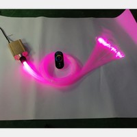Lumière d'étoile de plafond de voiture en fibre optique PMMA LED 12VDC RGB à faire soi-même pour la décoration