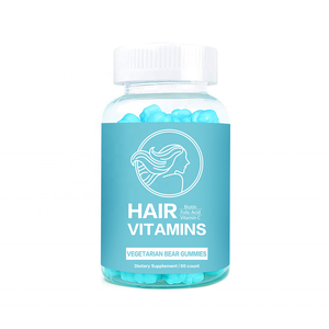 Label pribadi dewasa Biotin Multivitamin kolagen pertumbuhan rambut seng kuku dukungan 100% permen Gummy alami - Product Image 1