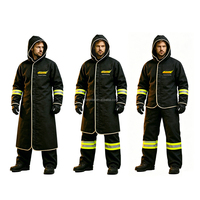 Manteau ignifuge en aramide Castong, combinaison d'évacuation en fibre de carbone résistante aux flammes pour les incendies de classe A et B, facile à utiliser, personnalisable