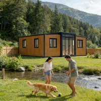Maison conteneur extensible isolée thermiquement et imperméable FLKT, garantie 2 ans, fabrication directe, maison préfabriquée miniature