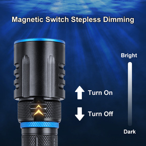 Chìm lặn Đèn pin IP68 không thấm nước dây 50m dưới nước XHP50 P50 Ngày mưa câu cá Torch Scuba Dive đèn flash ánh sáng - Product Image 4