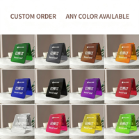 Panneau de table pliable en acrylique double face avec logo personnalisé, impression HD, pour restaurant, café, bar, hôtel, mariage