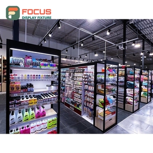 Présentoir mural de luxe pour perruques, étagère multi-niveaux, présentoir de magasin, présentoir de présentation - Product Image 2