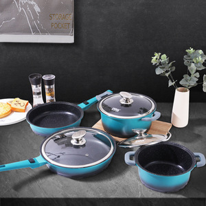 Winning Star 6-Piece Cookware <b>Set</b> Non-Stick <b>Pots</b> And Pans For Frying Boiling Soup - Product Image 4