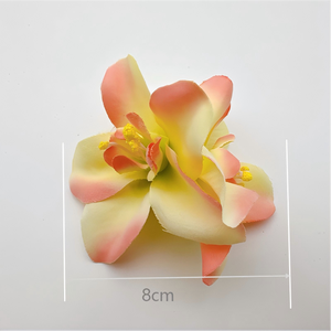 Pinces à cheveux en tissu bohème à double fleur hawaïenne pour femmes et filles, multicolores, pour les fêtes, printemps-été, vente chaude, prix d'usine abordable - Product Image 6