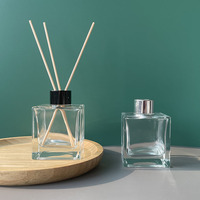 Flacon diffuseur de parfum en verre noir de luxe anti-UV, style hôtelier, avec couvercle hermétique, pour maison, hôtel, spa