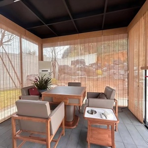 Natural <strong>Bamboo</strong> <strong>Roll</strong> <strong>Blinds</strong> Light Filtering Window Shades Sun UV Protection Privacy Screen Home Office Bedroom Balcony <strong>Patio</strong> - Product Image 6