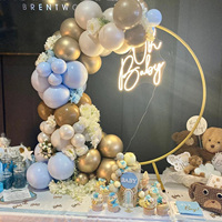 Oh Baby USB LED Neon Sign Décoration murale en acrylique transparent personnalisable pour bureau, magasins, maison; accessoire de fête d'anniversaire