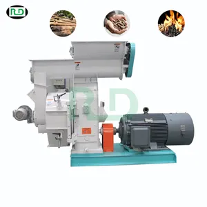 Máquina automática de prensa de pellets de biomasa de alta eficiencia/máquina granuladora de biomasa de paja de trigo